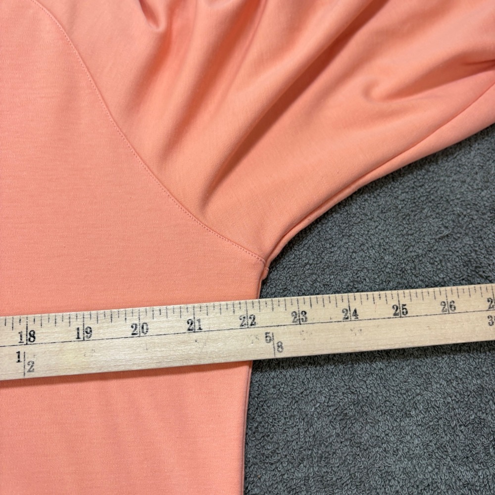Peter Millar 1/4 Zip Pullover Mens M Peach Crown Crafted Quarter Zip Performance - Picture 10 of 10